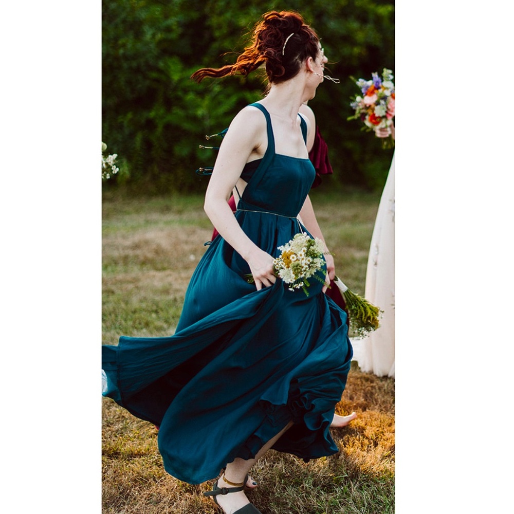 Free People Backless Maxi/Bridesmaid Dress